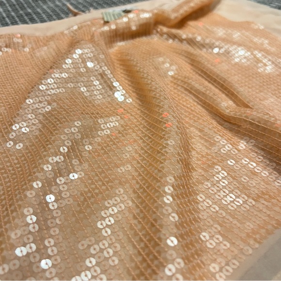 NWT American Eagle Outfitters Pink Sequin Skirt Size 14 - Picture 6 of 7